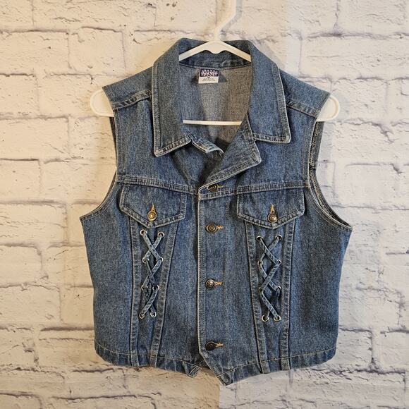 Watch LA Jackets & Blazers - Watch L.A. Vest Womens Medium Denim USA Made